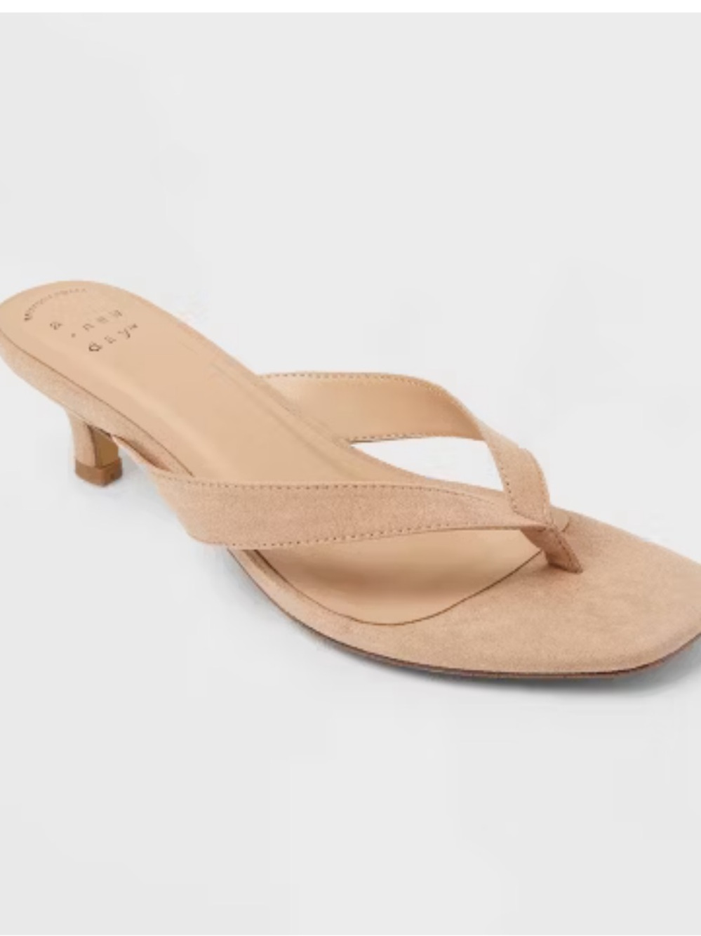 A New Day Women’s Iona Heels with Memory Foam Insole Tan 6